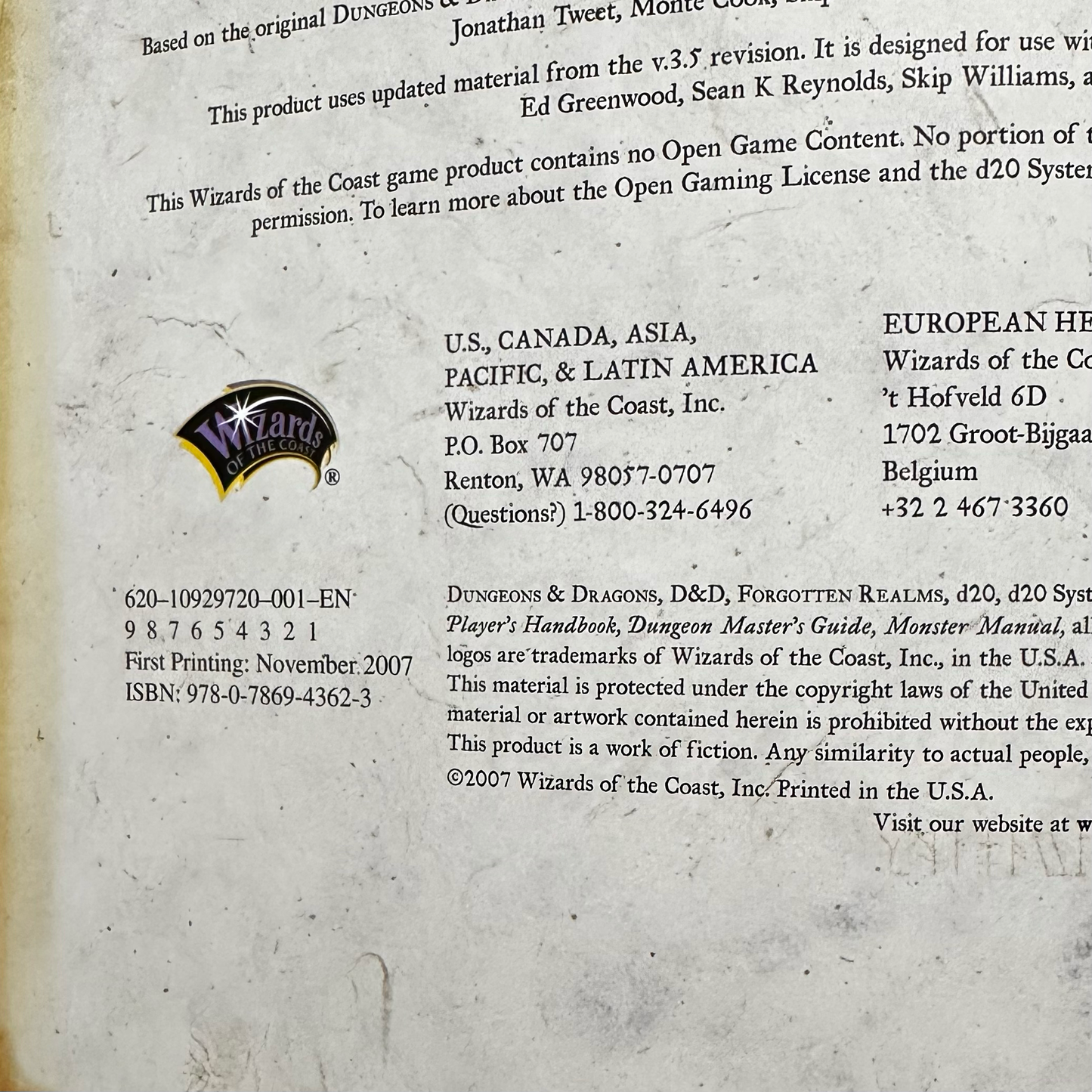 Vintage Dungeons & Dragons Adventure: Forgotten Realms - Anauroch, The Empire of Shade 3.5e FIRST PRINTING