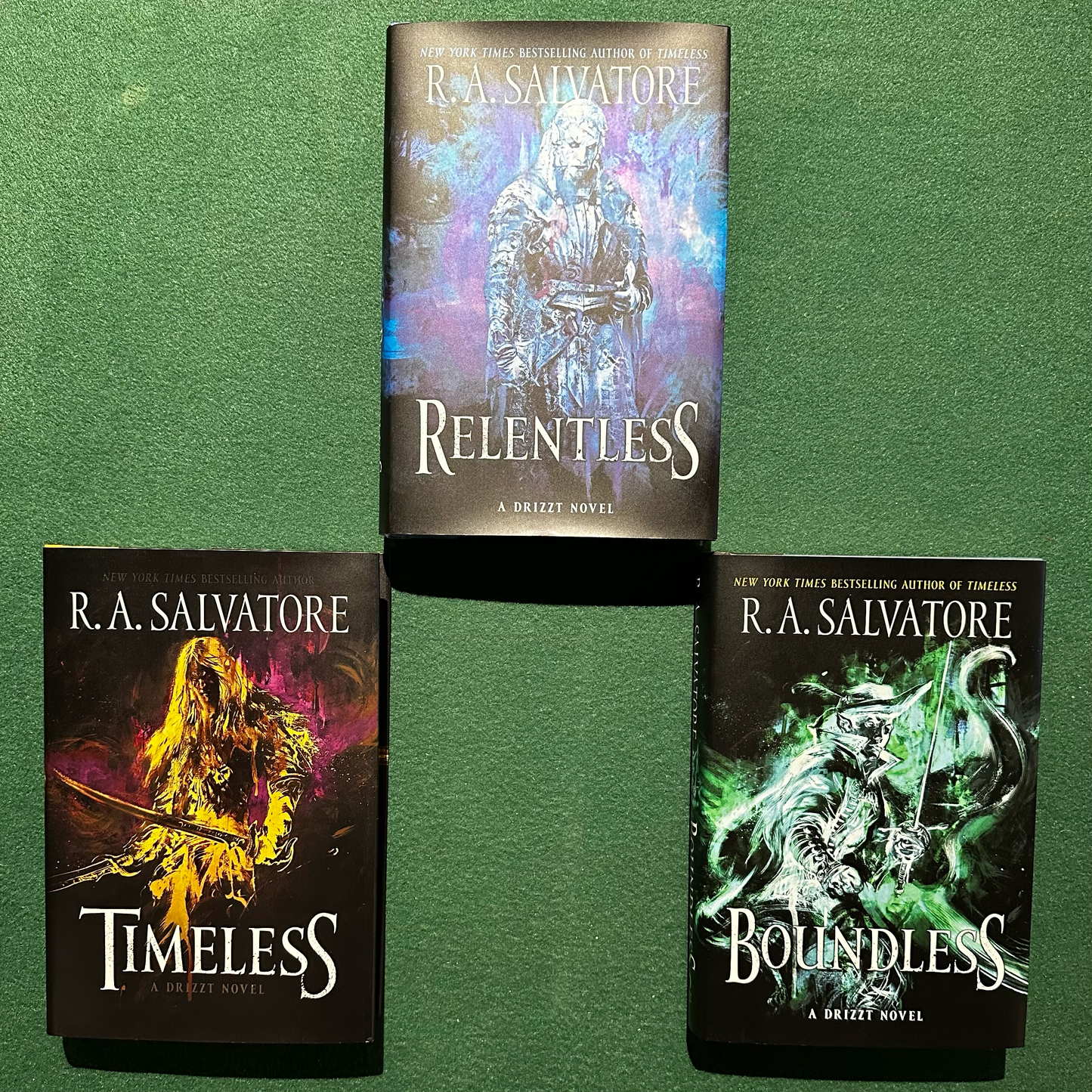 Fantasy Hardbacks: R A Salvatore - Timeless, Boundless, Relentless Trilogy FIRST EDITIONS