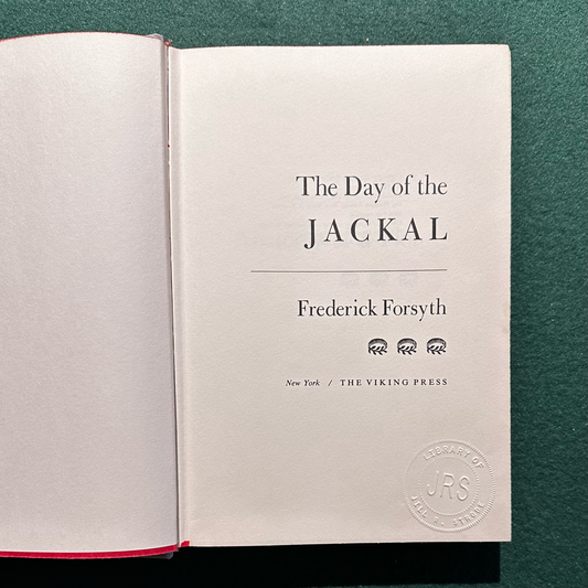 Vintage Fiction Hardback: Frederick Forsyth - The Day of the Jackal FIRST EDITION / SECOND PRINTING