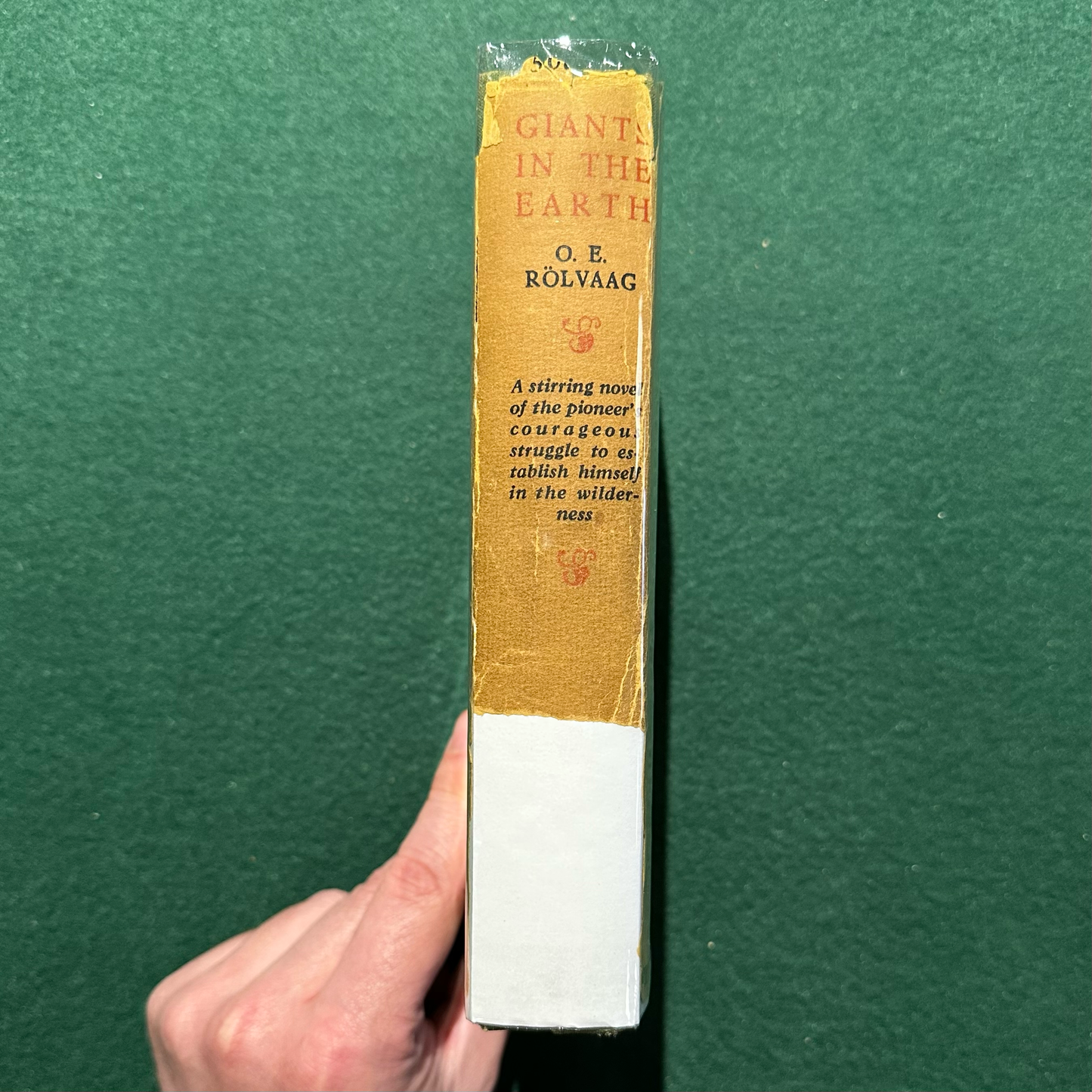 Vintage Fiction Hardback: O E Rolvaag - Giants in the Earth