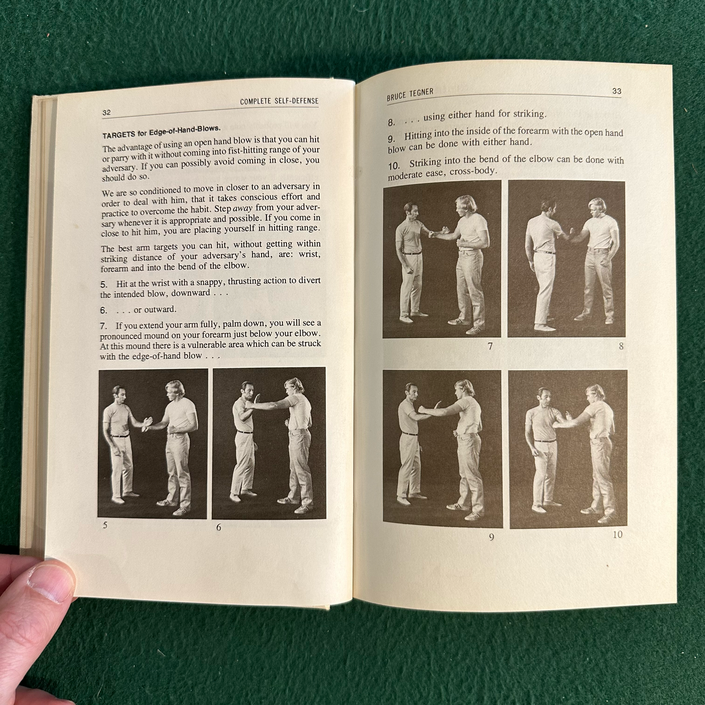 Vintage Non-Fiction Hardback: Bruce Tegner's Complete Book of Self-Defense FIRST PRINTING