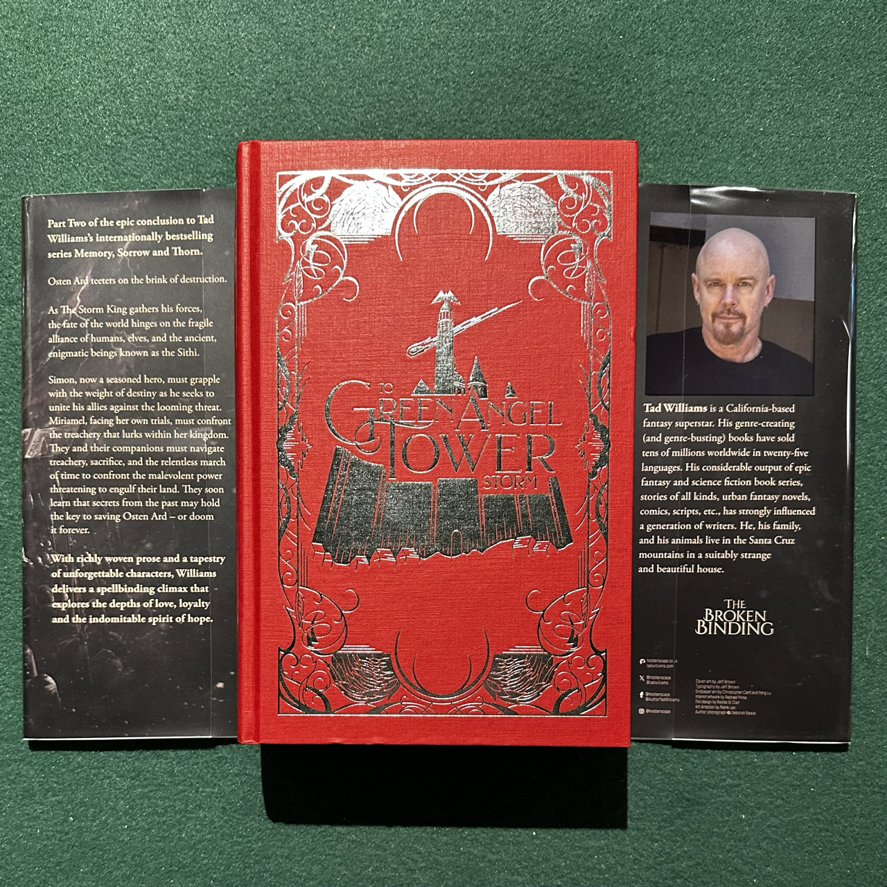 Fantasy Hardback: Tad Williams - To Green Angel Tower: Storm BROKEN BINDING FIRST EDITION