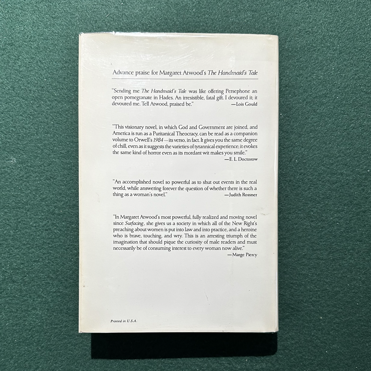 Vintage Fiction Hardback: Margaret Atwood - The Handmaid's Tale
