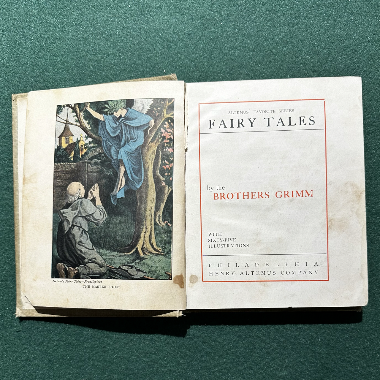 Antique Fiction Hardback: The Brothers Grimm - Fairy Tales, Altemus