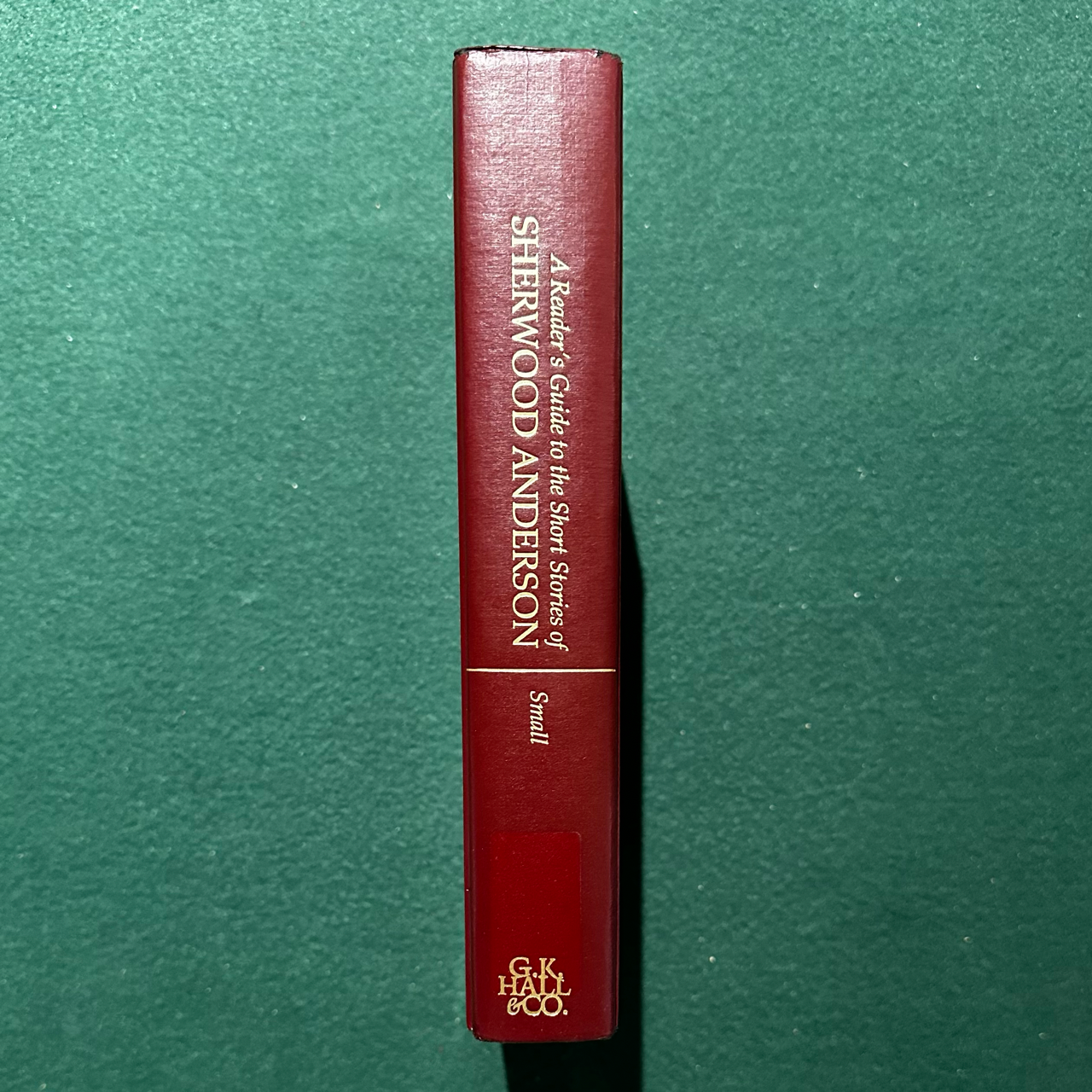 Vintage Non-Fiction Hardback: Judy Jo Small - A Reader's Guide to the Short Stories of Sherwood Anderson FIRST PRINT