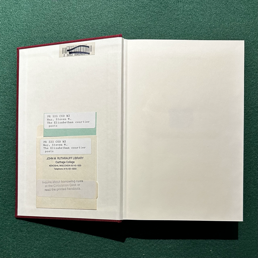 Vintage Non-Fiction Hardback: Steven W May - The Elizabethan Courtier Poets FIRST PRINT