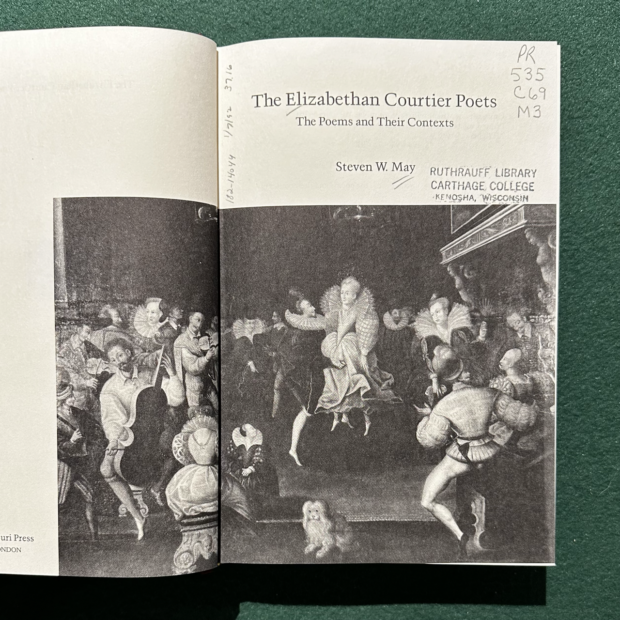 Vintage Non-Fiction Hardback: Steven W May - The Elizabethan Courtier Poets FIRST PRINT