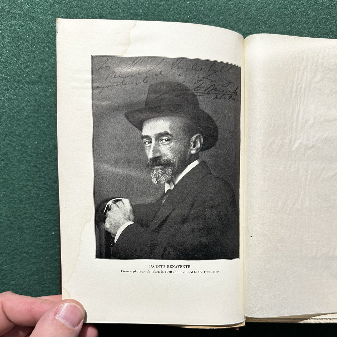 Antique Fiction Hardback: Jacinto Benavente - Plays, featuring The Prince Who Learned Everything from Books, Saturday Night, In the Clouds and The Truth 1923