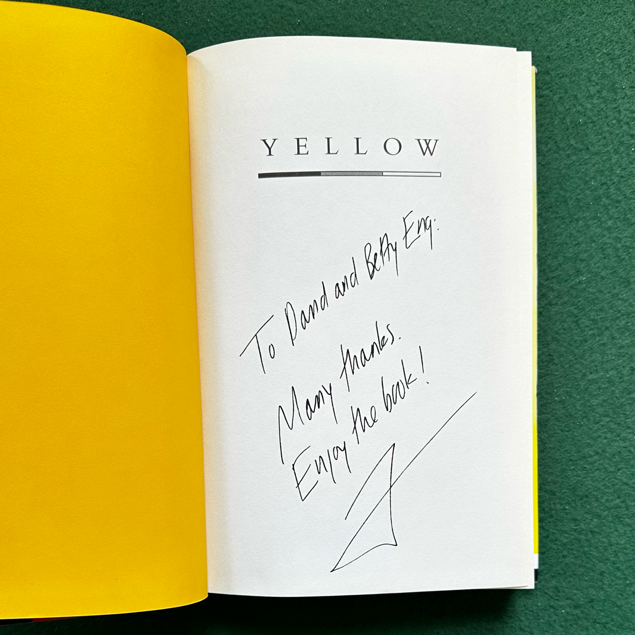 Fiction Hardback: Frank H Wu - Yellow SIGNED FIRST EDITION