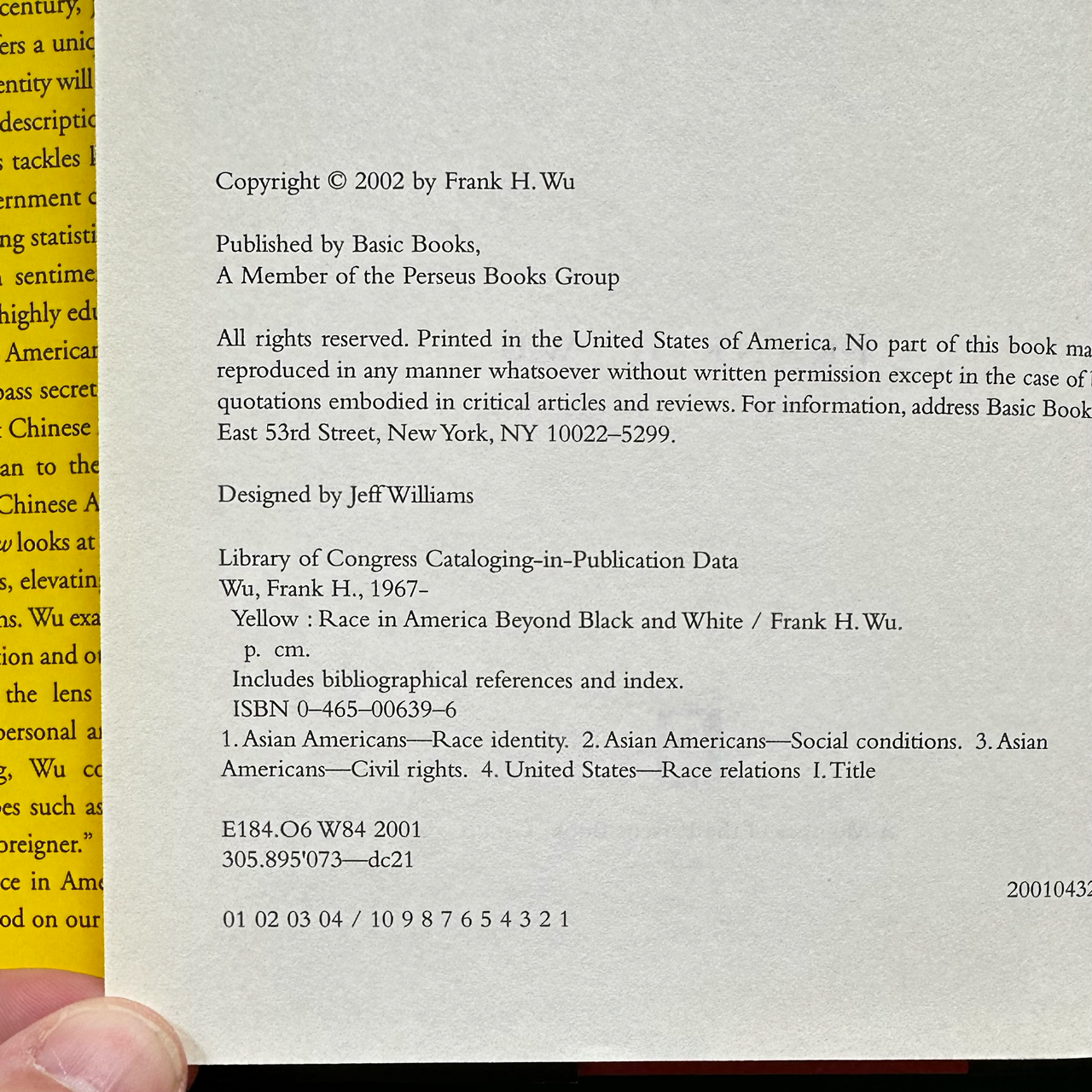 Fiction Hardback: Frank H Wu - Yellow SIGNED FIRST EDITION