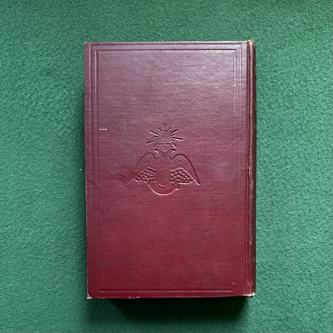 Antique Non-Fiction Hardback: Morals and Dogma of the Ancient and Accepted Scottish Rite of Freemasonry 1920