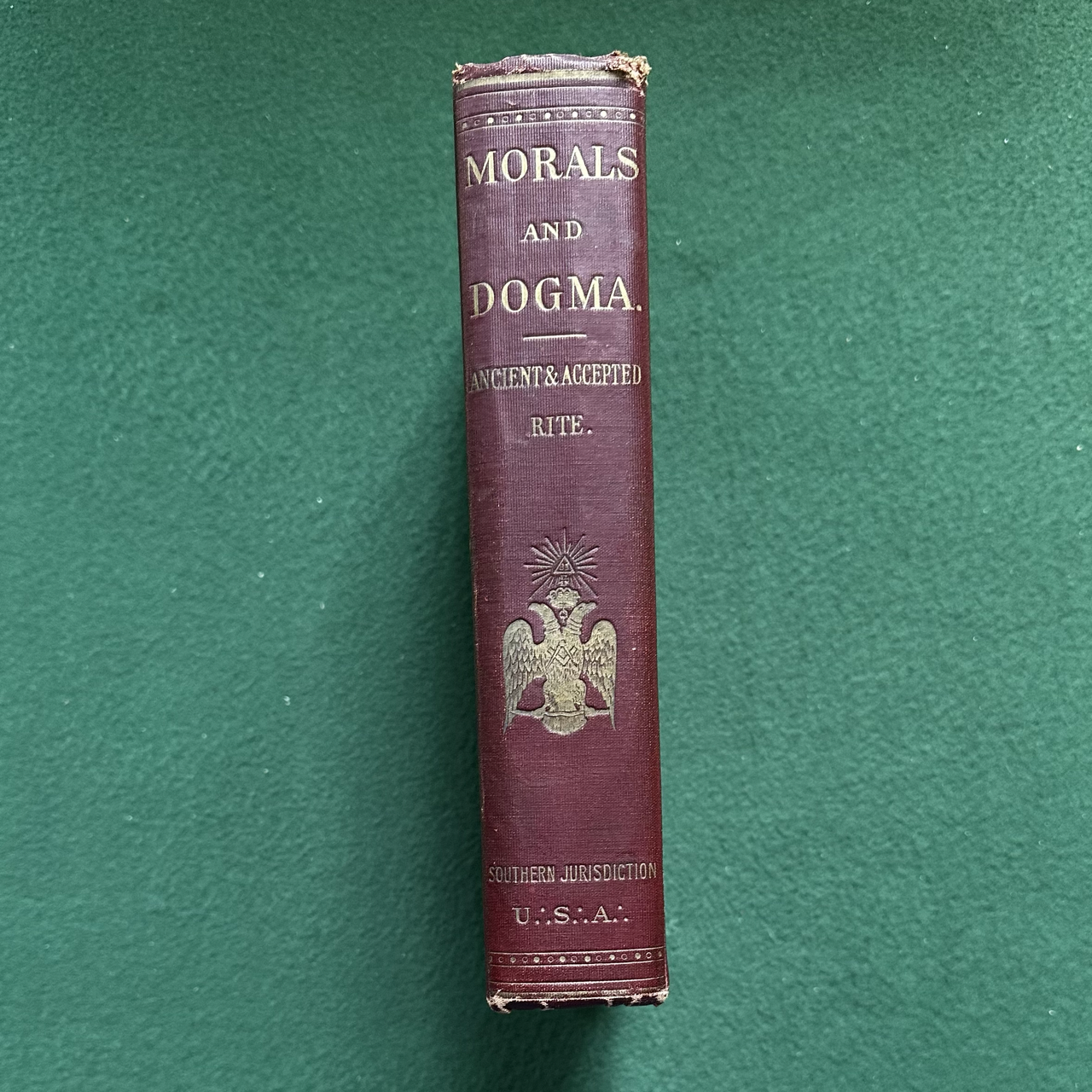 Antique Non-Fiction Hardback: Morals and Dogma of the Ancient and Accepted Scottish Rite of Freemasonry 1920