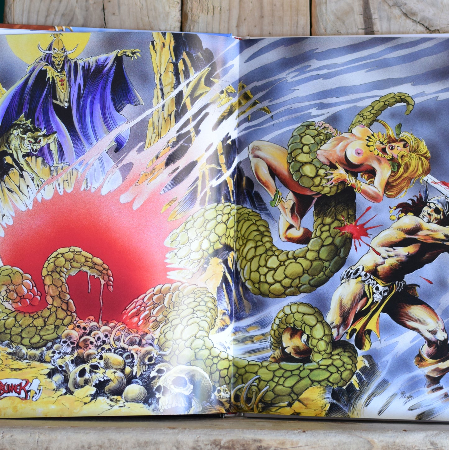 Fantasy Hardback: J David Spurlock - Mythos: The Fantasy Art Realms of Frank Brunner Deluxe Edition SIGNED FIRST PRINTING