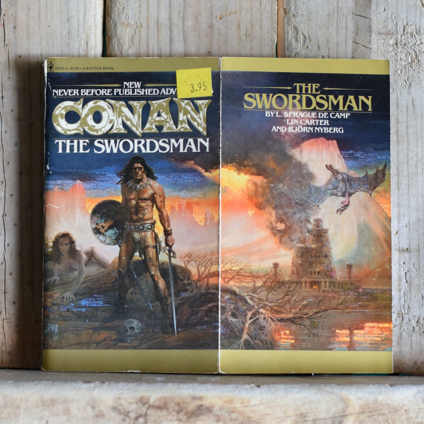 Vintage Fantasy Paperback: L Sprague de Camp, Lin Carter and Bjorn Nyberg - Conan the Swordsman FIRST PRINTING