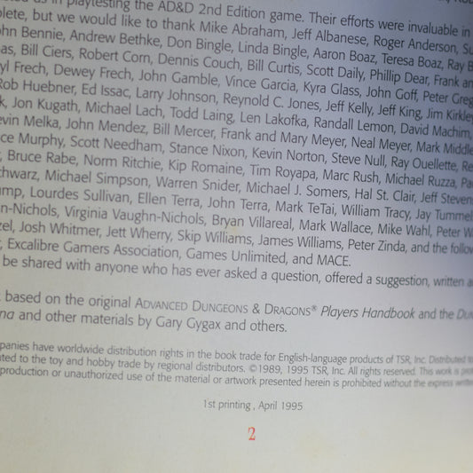 Vintage Dungeons and Dragons Hardback: Advanced Dungeons & Dragons Dungeon Master Guide FIRST PRINTING