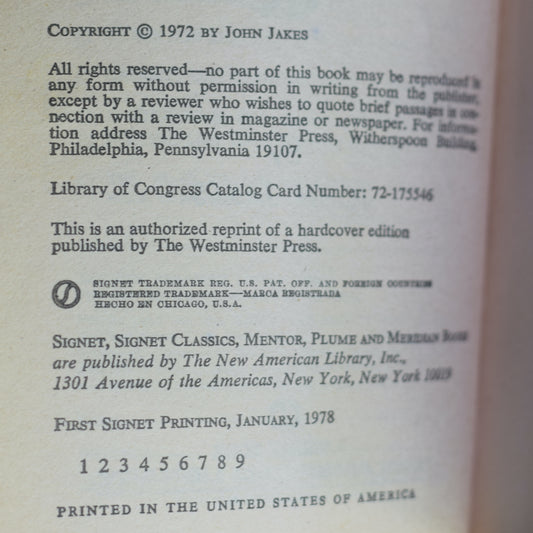 Vintage Sci-fi Paperback: John Jakes - Time Gate FIRST PRINTING