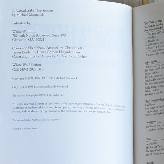 Vintage Fantasy Paperback: Michael Moorcock - A Nomad of the Time Streams