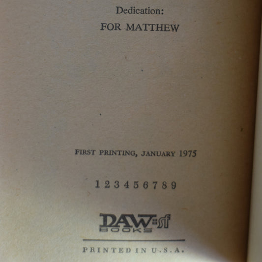 Vintage Sci-fi Paperback: M A Foster - The Warriors of Dawn FIRST PRINTING