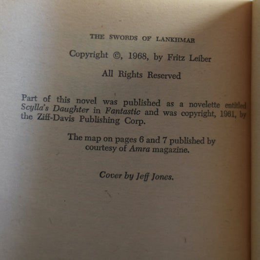 Vintage Fantasy Paperback: Fritz Leiber - The Swords of Lankhmar