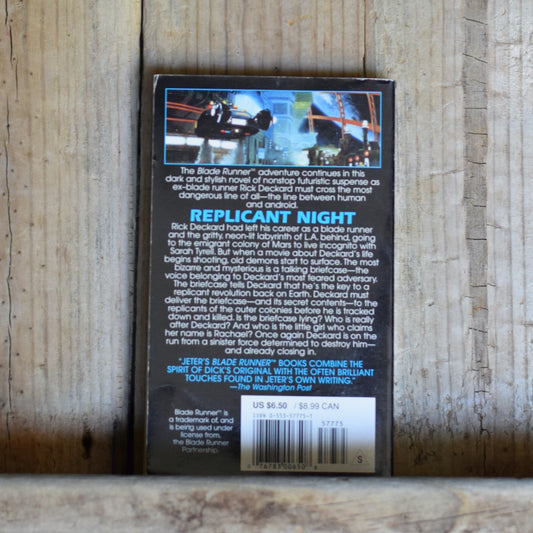 Vintage Sci-fi Paperback: K W Jeter - Blade Runner, Replicant Night FIRST PRINTING