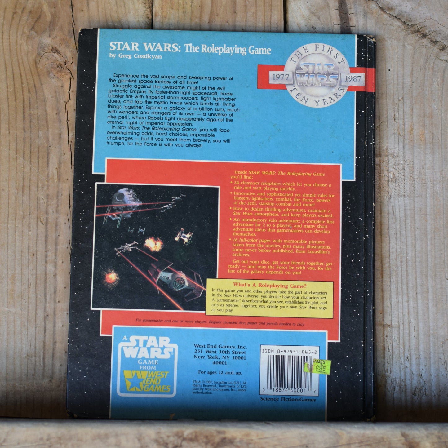 Vintage Star Wars RPG Hardback: Star Wars, The Roleplaying Game FIRST PRINTING