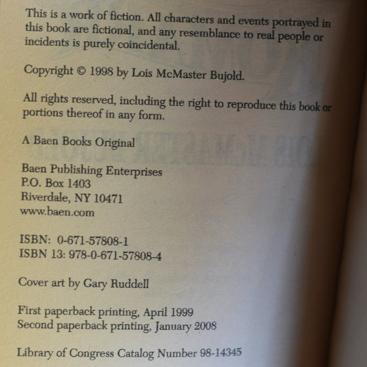 Sci-fi Paperback: Lois McMaster Bujold - Komarr