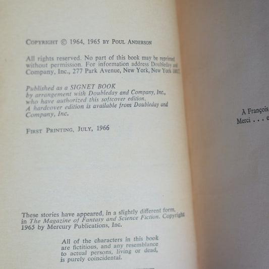 Vintage Sci-fi Paperback: Poul Anderson - The Star Fox FIRST PRINTING