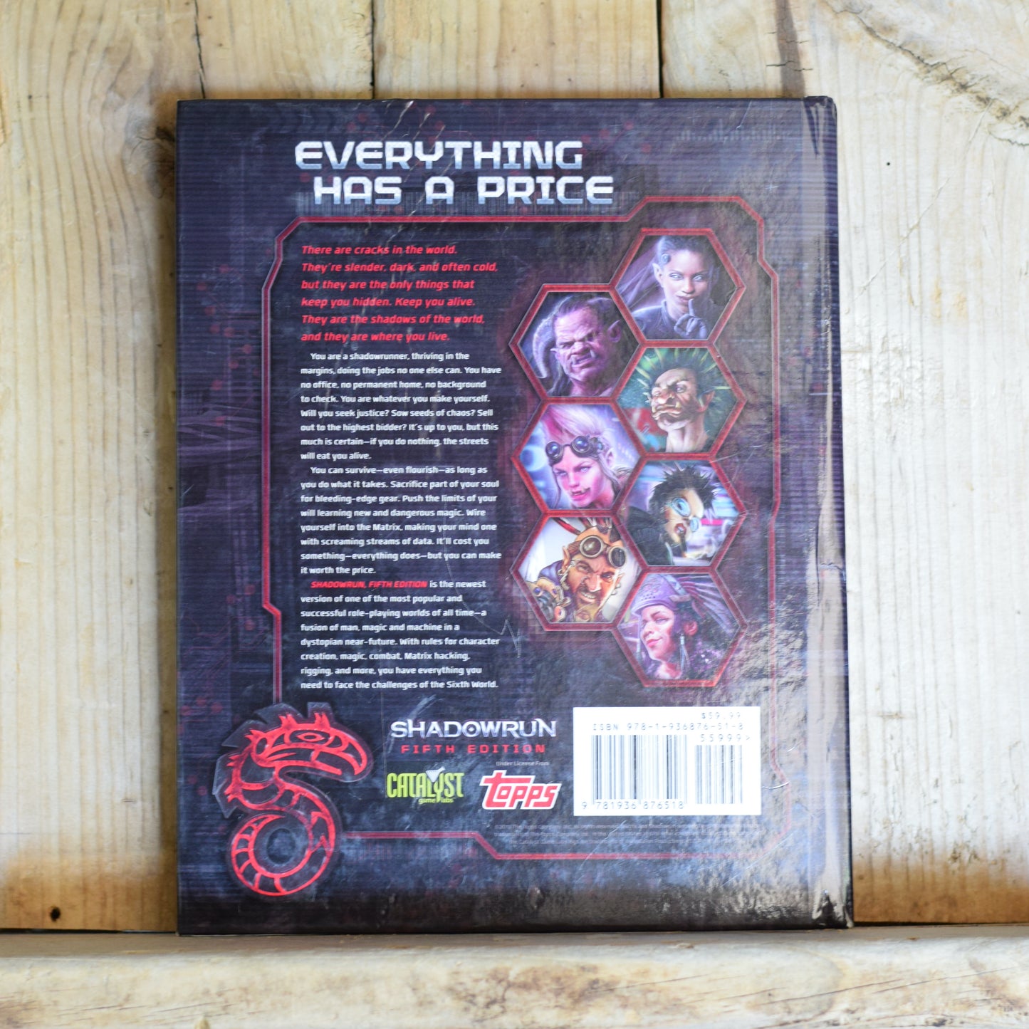 RPG Hardback: Shadowrun Fifth Edition Core Rule Book