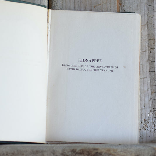 Antique Fiction Hardback: Robert Louis Stevenson - Kidnapped