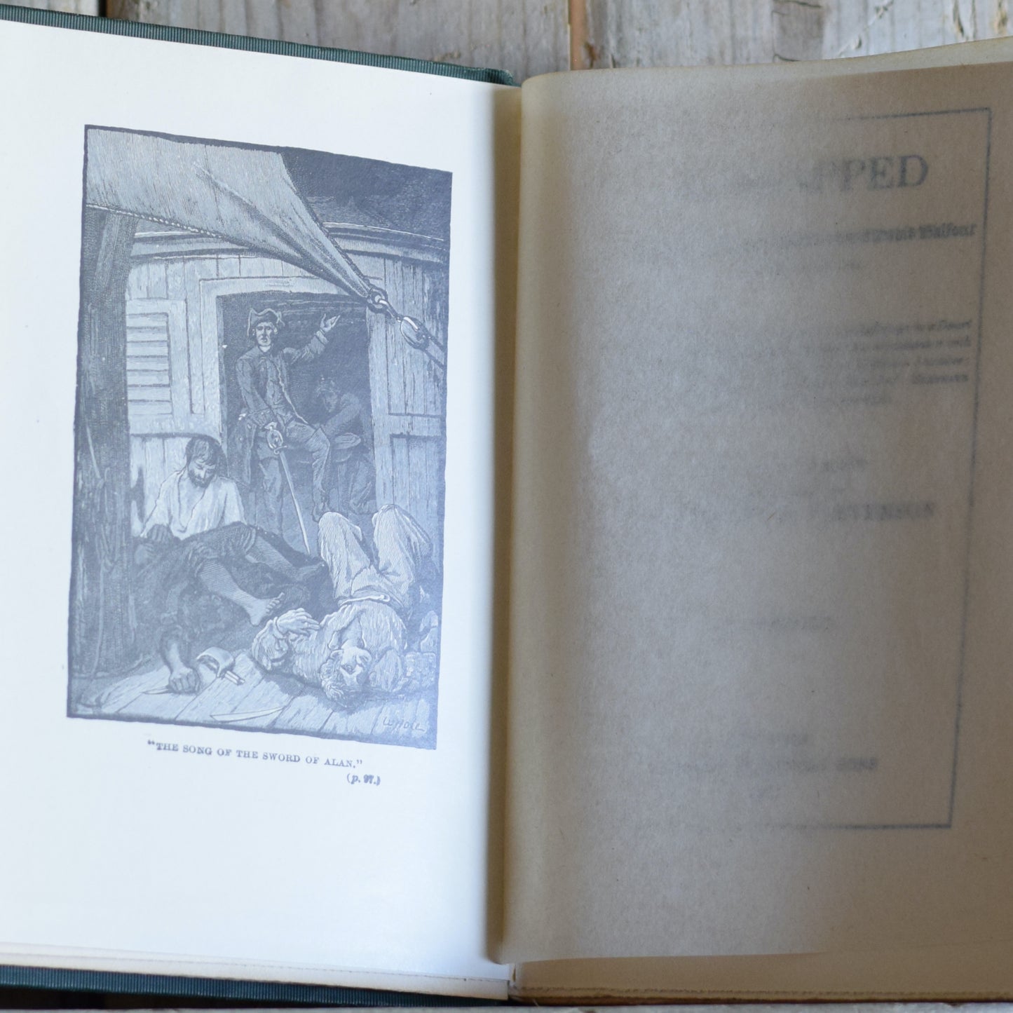 Antique Fiction Hardback: Robert Louis Stevenson - Kidnapped