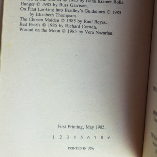 Vintage Fantasy Paperback: Marion Zimmer Bradley - Swords and Sorceress II FIRST PRINTING