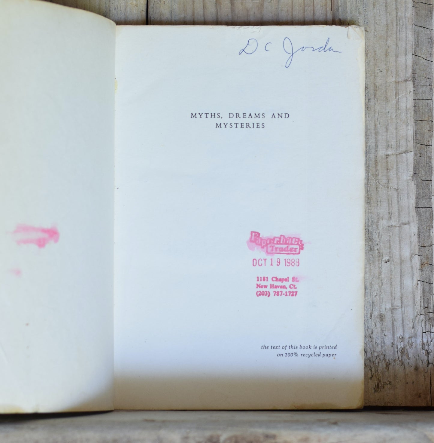 Vintage Philosophy Paperback: Mircea Eliade - Myths, Dreams, and Mysteries