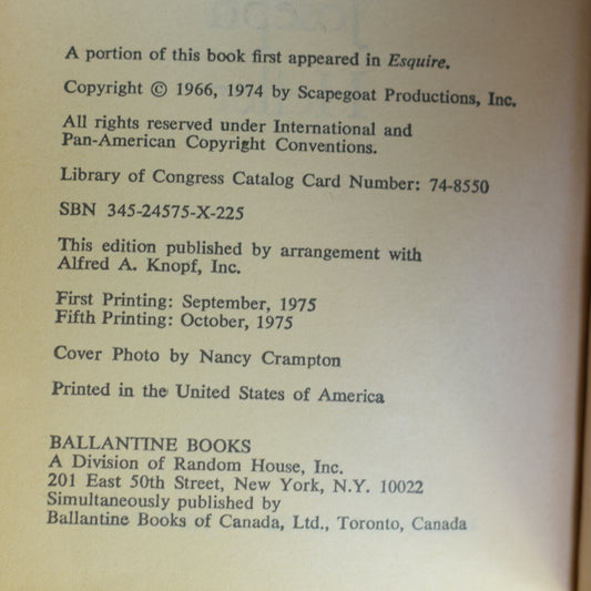 Vintage Fiction Paperback: Joseph Heller - Something Happened