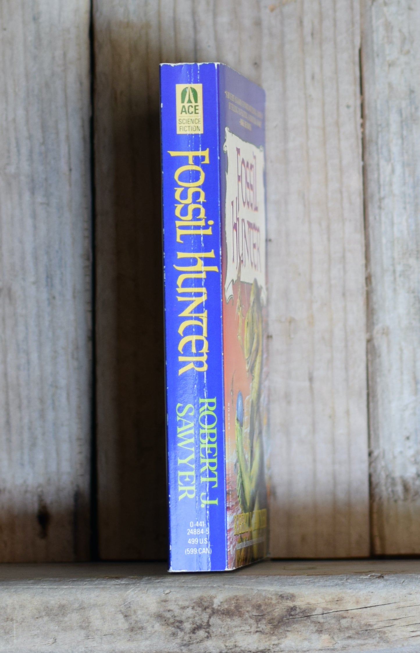 Vintage Fantasy Paperback: Robert J Sawyer - Fossil Hunter FIRST PRINTING
