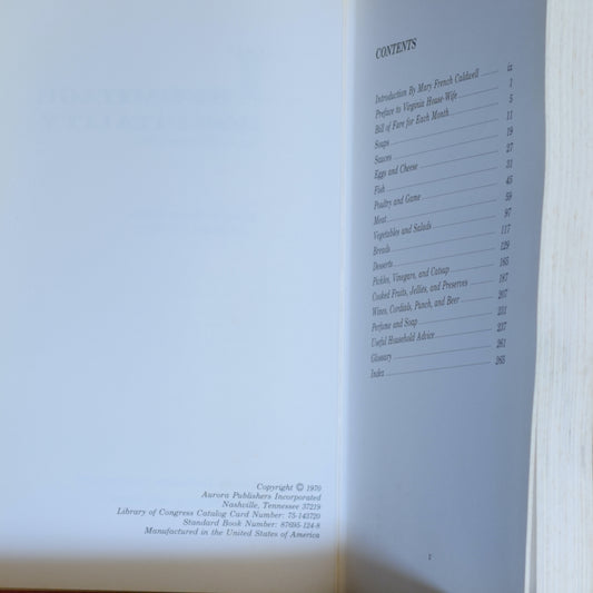 Vintage Hardback Cookbook: Hermitage Hospitality from the Hermitage Library