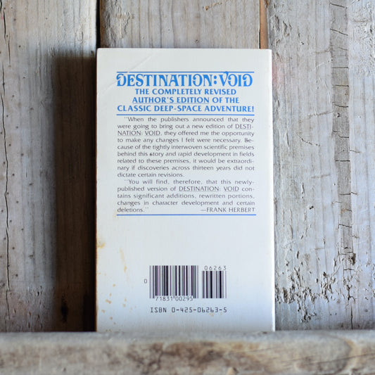 Vintage Sci-fi Paperback: Frank Herbert - Destination: Void