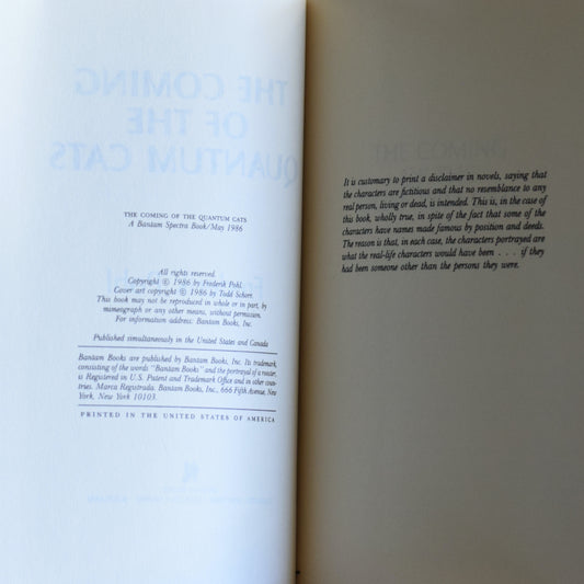 Vintage Sci-fi Hardback: Frederik Pohl - The Coming of the Quantum Cats BCE