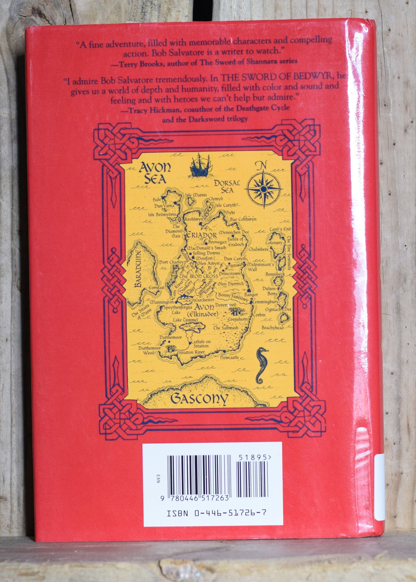 Vintage Fantasy Hardback Novel: RA Salvatore - The Crimson Shadow, The Sword of Bedwyr FIRST PRINTING