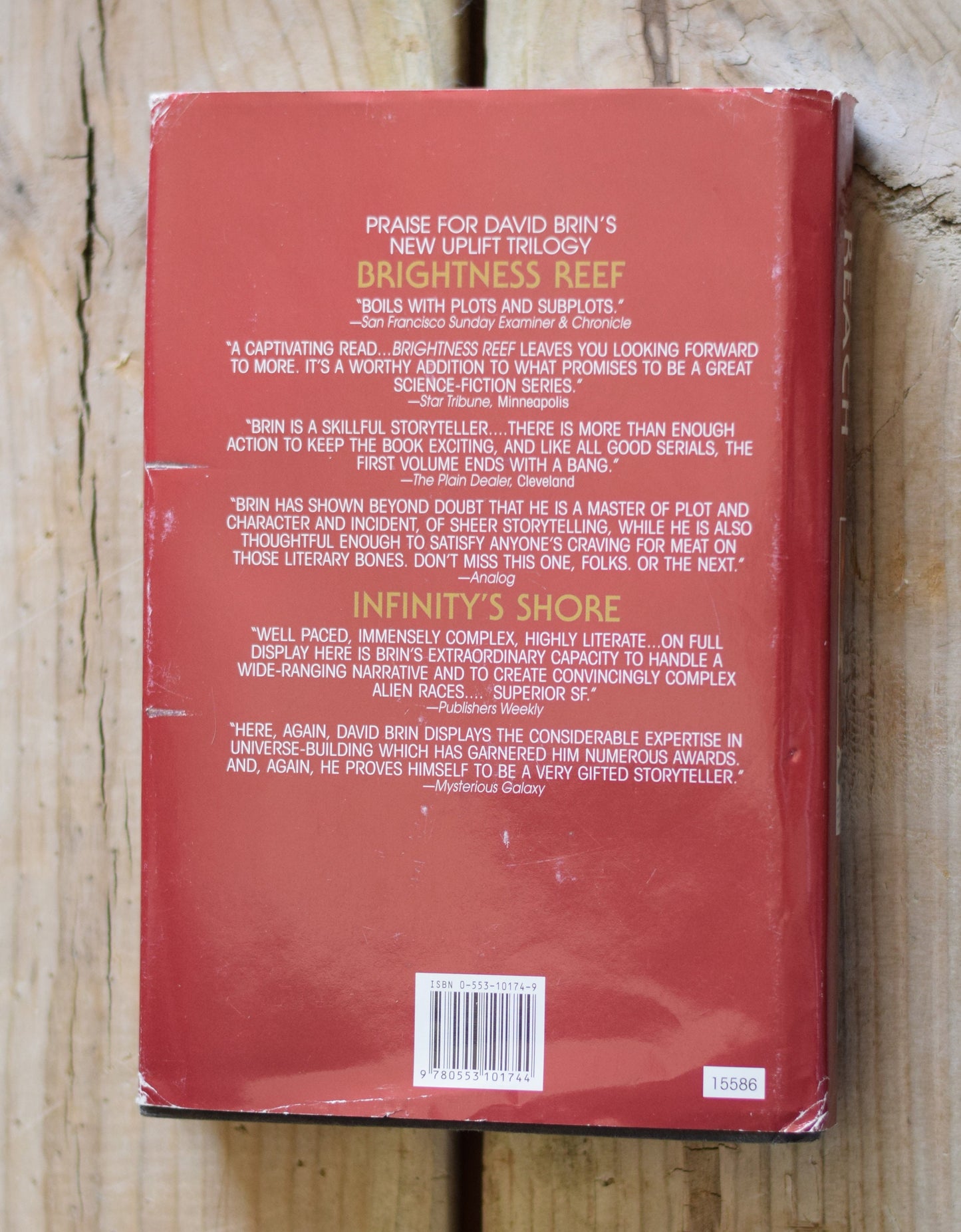 Vintage Sci-Fi Hardback Novel: David Brin - Heaven's Reach, Book Three of The New Uplift Trilogy FIRST EDITION