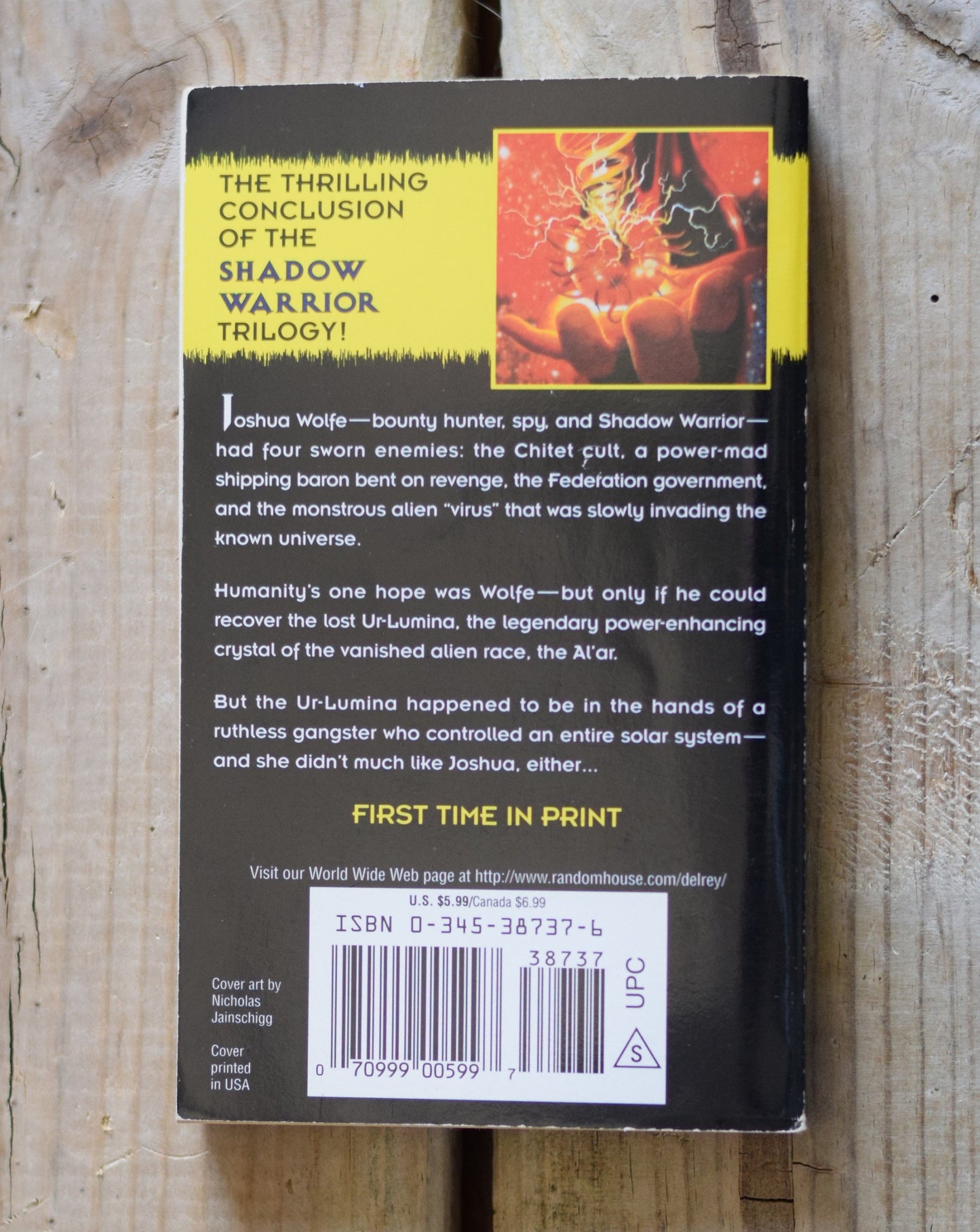 Vintage Sci-Fi Paperback Novel: Chris Bunch - The Darkness of God, Book Three of Shadow Warrior FIRST EDITION