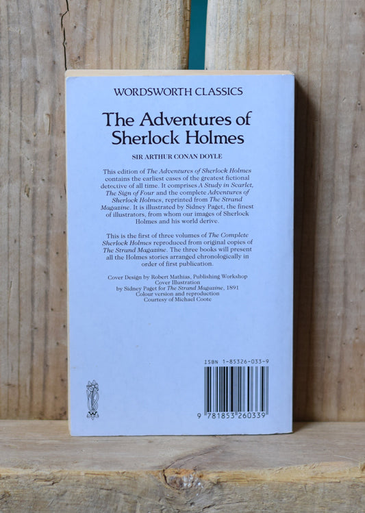 Vintage Fiction Paperback Novel: Sir Arthur Conan Doyle - The Adventures of Sherlock Holmes