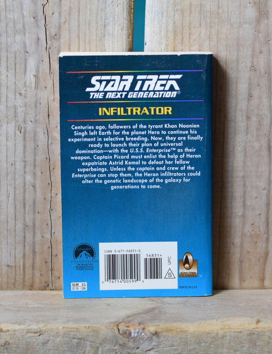 Vintage Sci-Fi Paperback Novel: W R Thompson - Star Trek, The Next Generation, Infiltrator