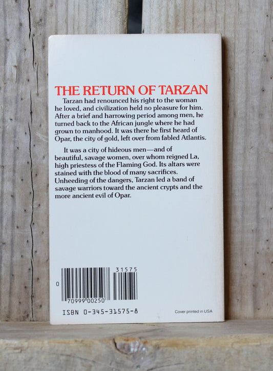 Vintage Fantasy Paperback Novel: Edgar Rice Burroughs - The Return of Tarzan