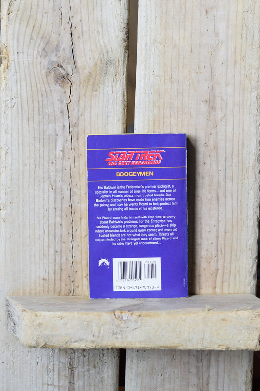 Vintage Star Trek Paperback Novel: Mel Gilden - Star Trek The Next Generation - Boogeymen FIRST PRINTING