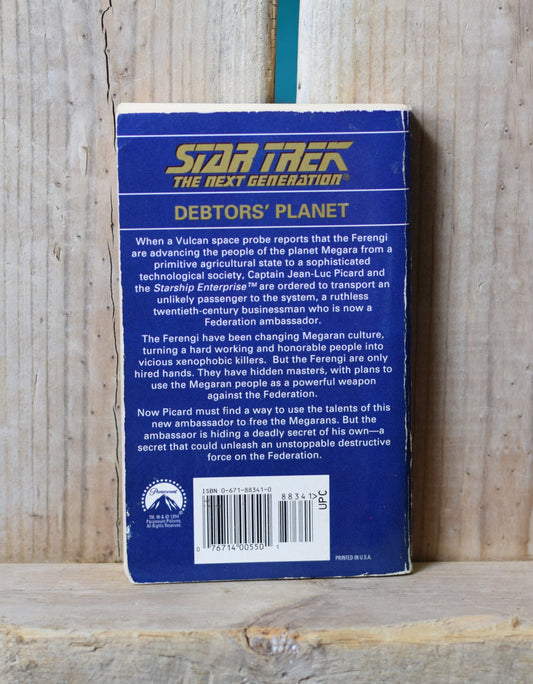 Vintage Sci-Fi Paperback Novel: W R Thompson - Star Trek, The Next Generation, Debtor's Planet