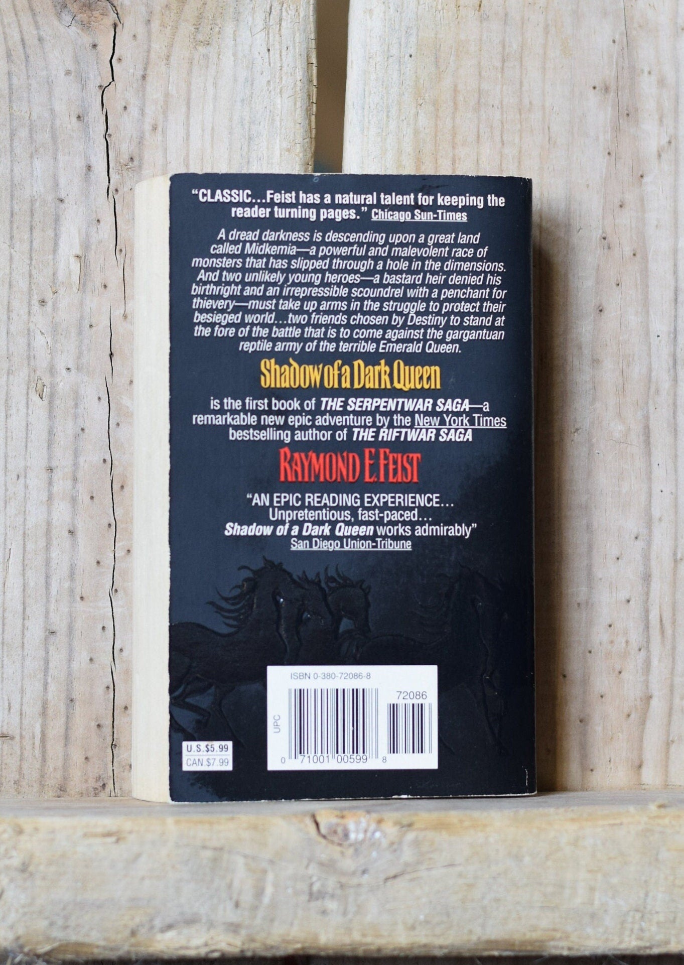 Vintage Fantasy Paperback Novels: Raymond E Feist - The Serpentwar Saga, Books 1-3