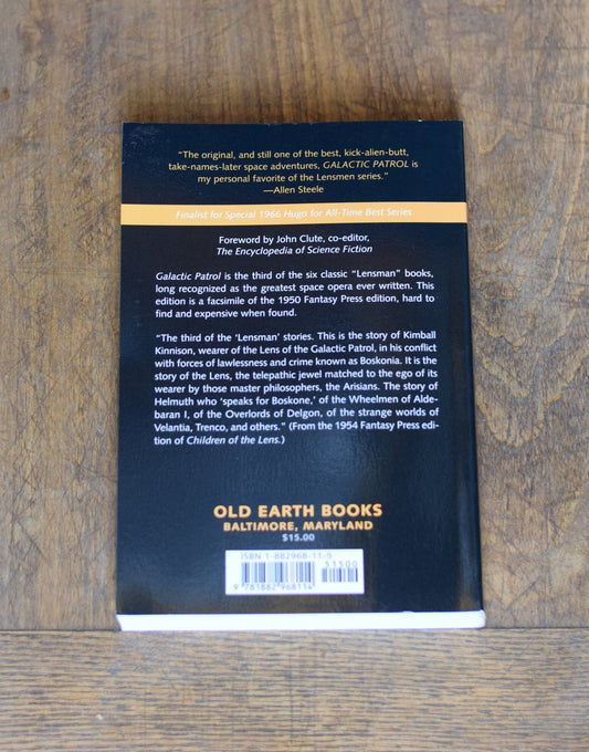 Vintage Sci-Fi Paperback Novel: Edward E Smith PHD - Galactic Patrol FIRST PRINTING