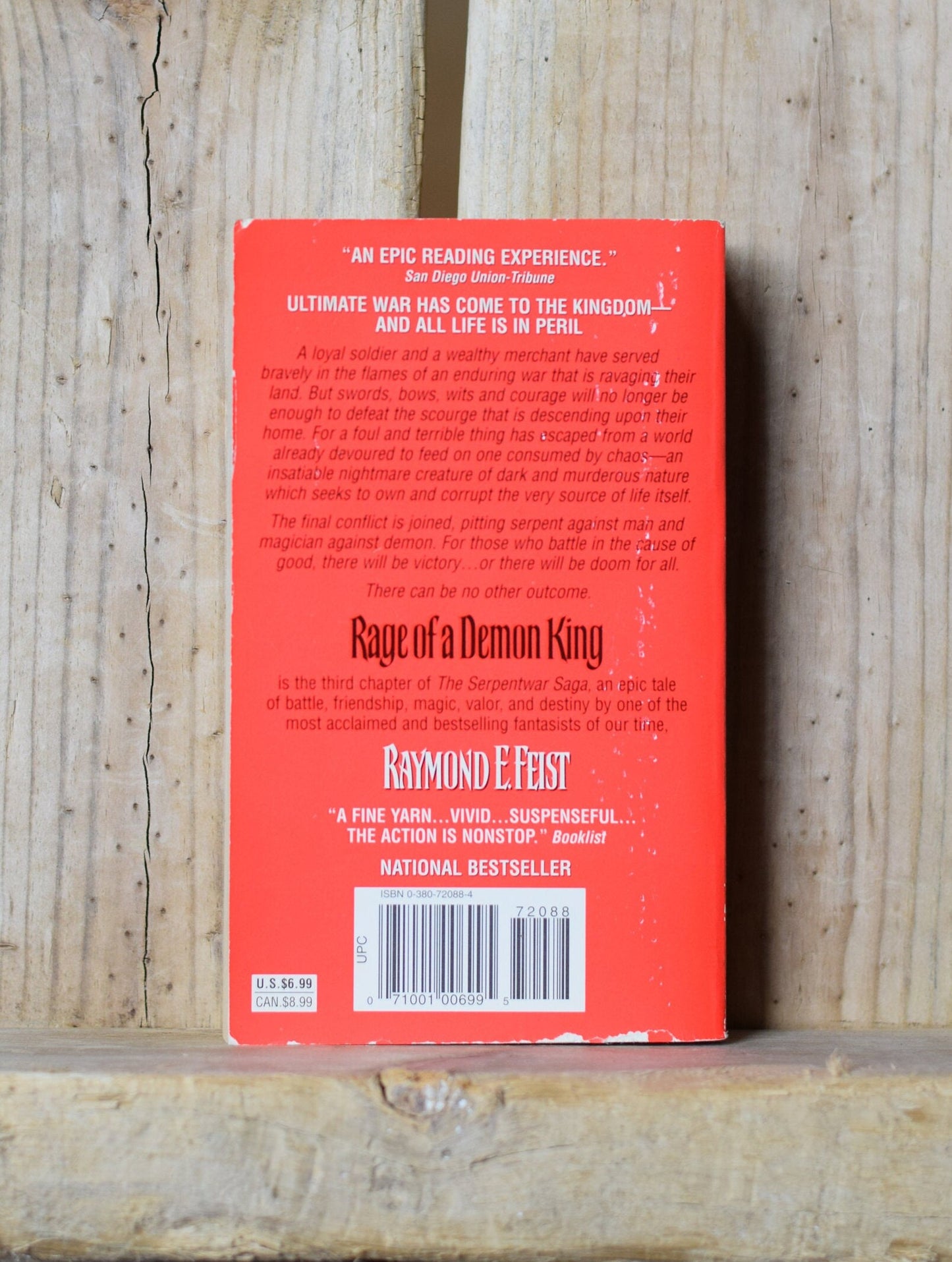 Vintage Fantasy Paperback Novels: Raymond E Feist - The Serpentwar Saga, Books 1-3