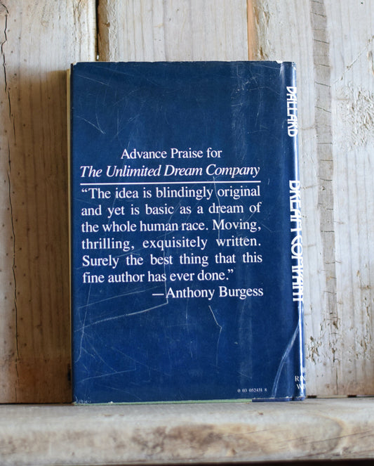 Vintage Fiction Hardback Novel: JG Ballard - The Unlimited Dream Company FIRST EDITION/PRINTING