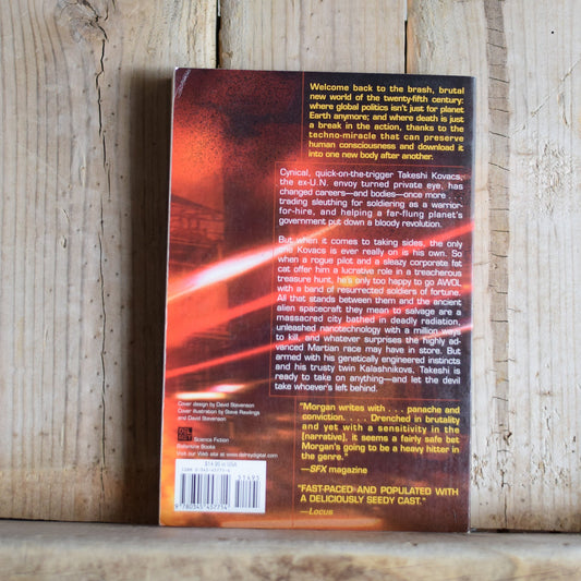 Vintage Sci-Fi Paperback Novel: Richard K Morgan - Broken Angels FIRST EDITION/PRINTING